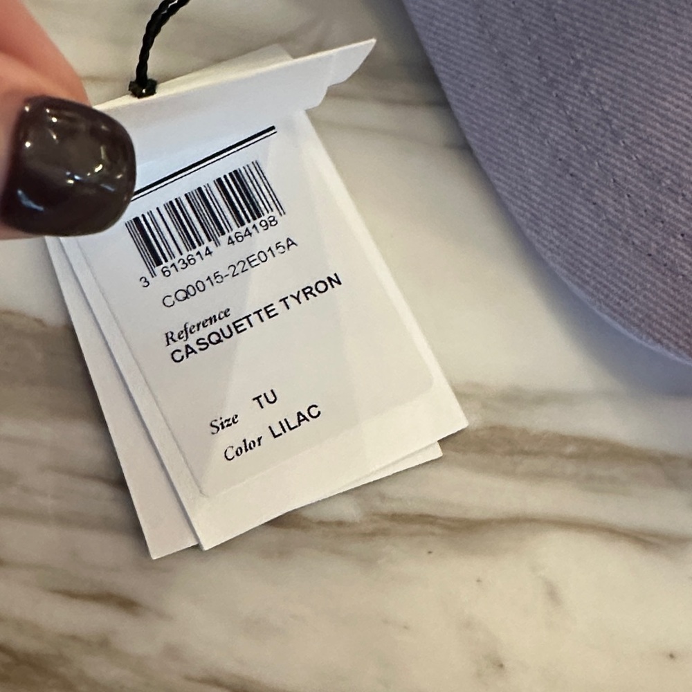 Isabel Marant Light Purple Cap with Embroidery - Picture 2 of 7